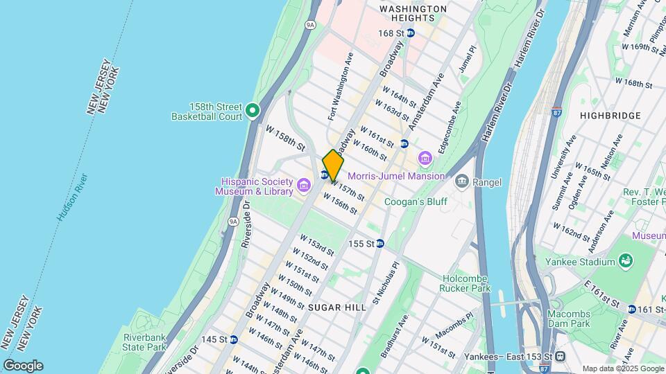 544 W 157th St Map and Location Details