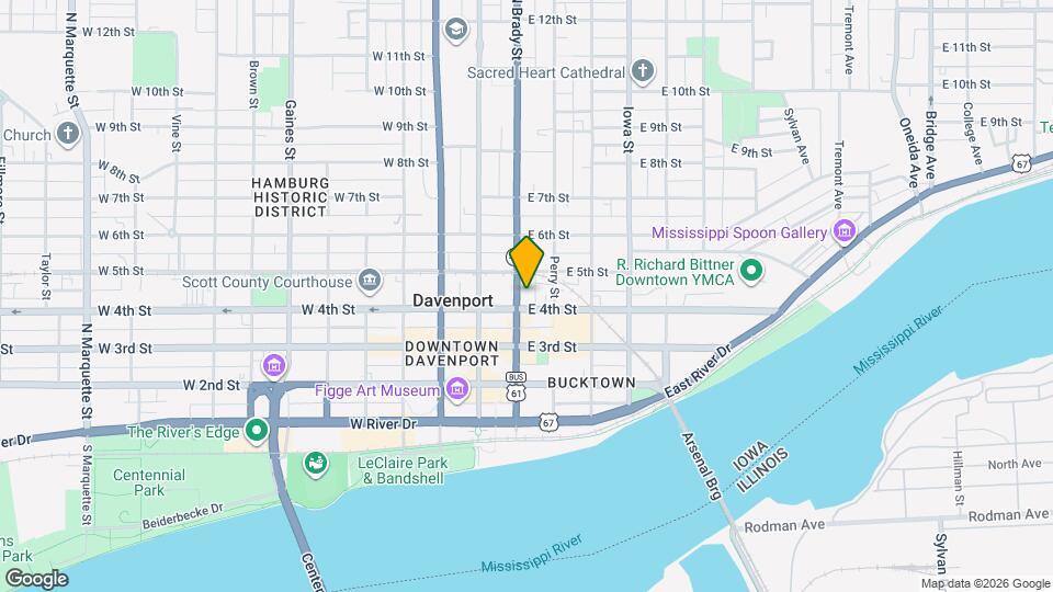 Democrat Lofts Mapa y Detalles de la Ubicación