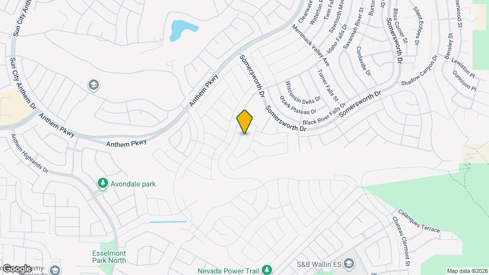 2527 Stardust Valley Dr Mapa y Detalles de la Ubicación