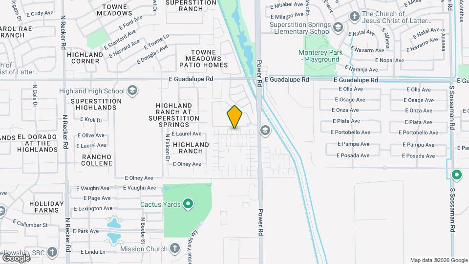 4698 E Laurel Ave Map and Location Details