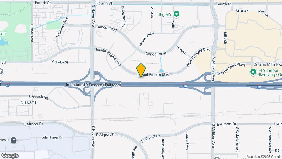 Furnished Studio-Los Angeles - Ontario Air Map and Location Details