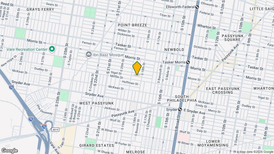 1824 Sigel St Mapa y Detalles de la Ubicación