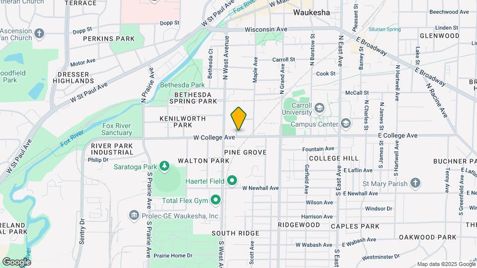 424 W College Ave Map and Location Details