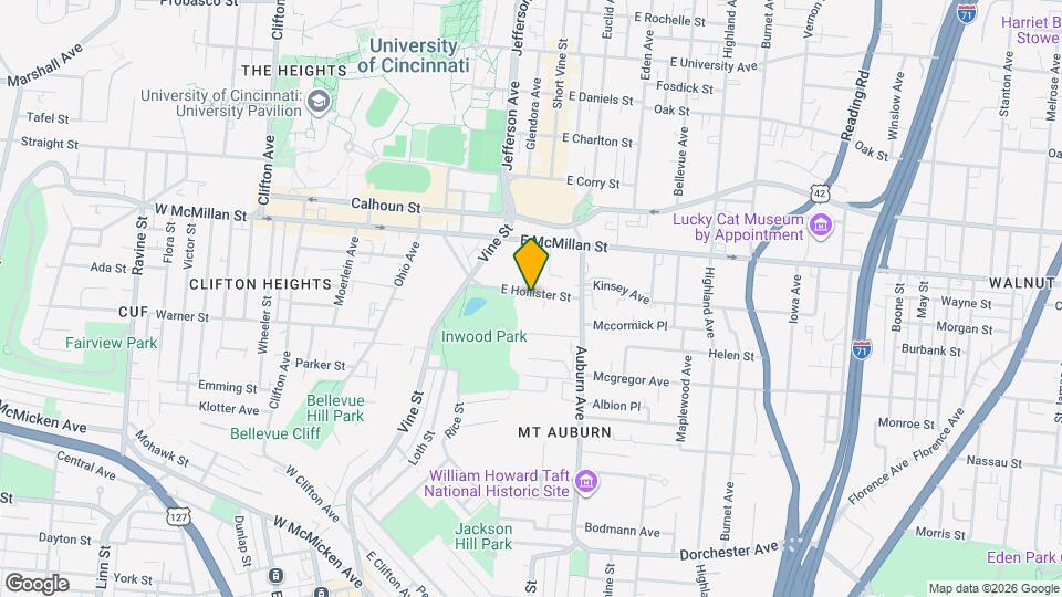 57 E Hollister St, Unit 1st Floor Unit Map and Location Details