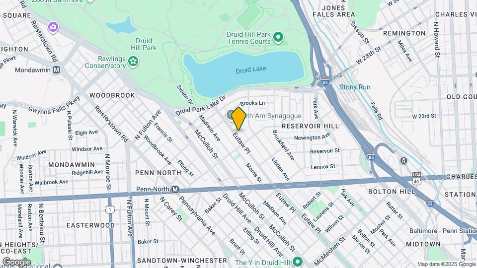 2417 Eutaw Pl Map and Location Details