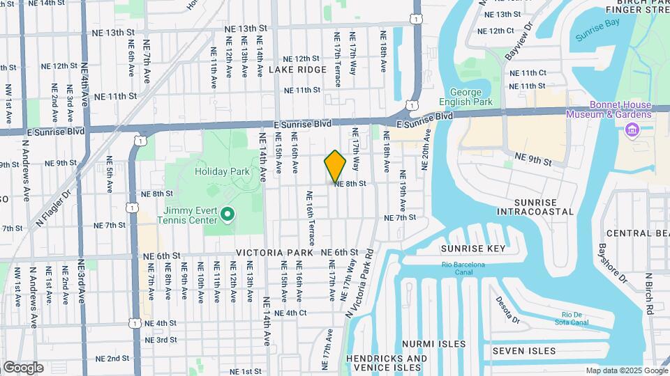 1710 NE 8th St Map and Location Details