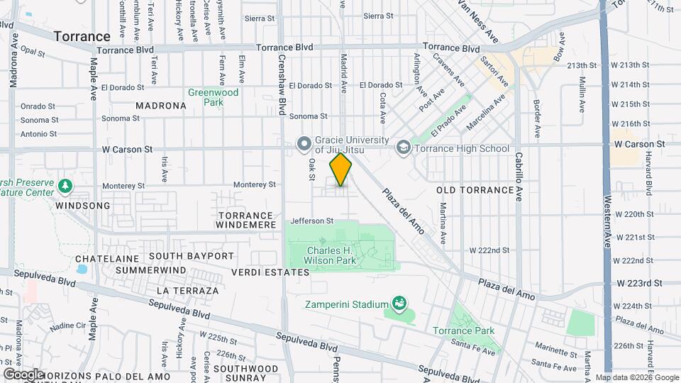 1800 Oak St Map and Location Details