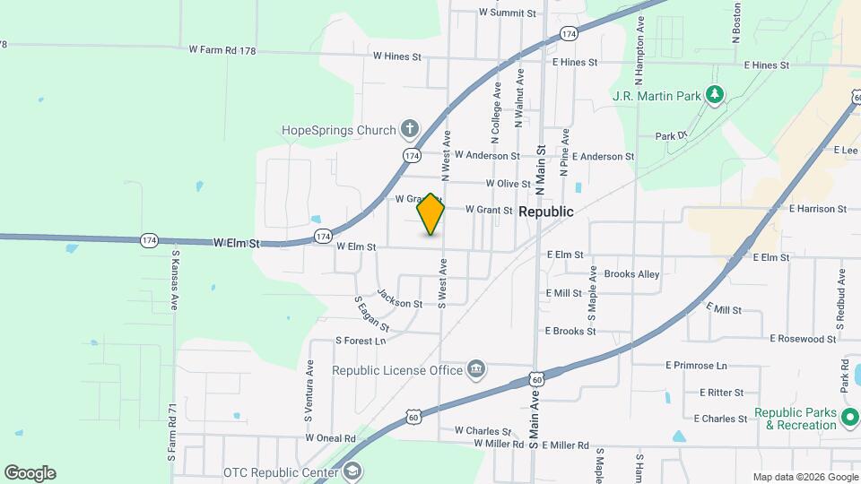 413 W Elm St Mapa y Detalles de la Ubicación