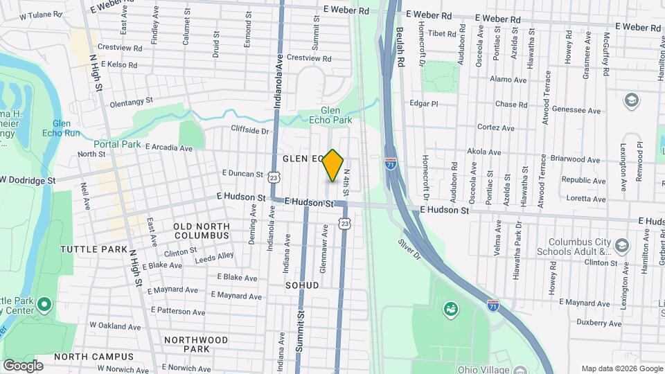 2552 Glenmawr Ave, Unit SI ID1407028P Map and Location Details