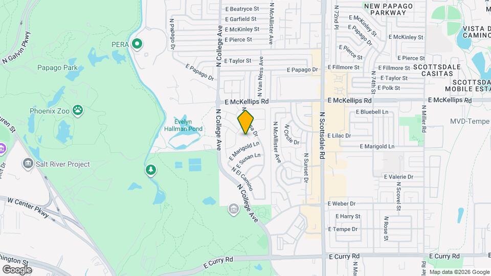 1650 N Ventura Ln Map and Location Details