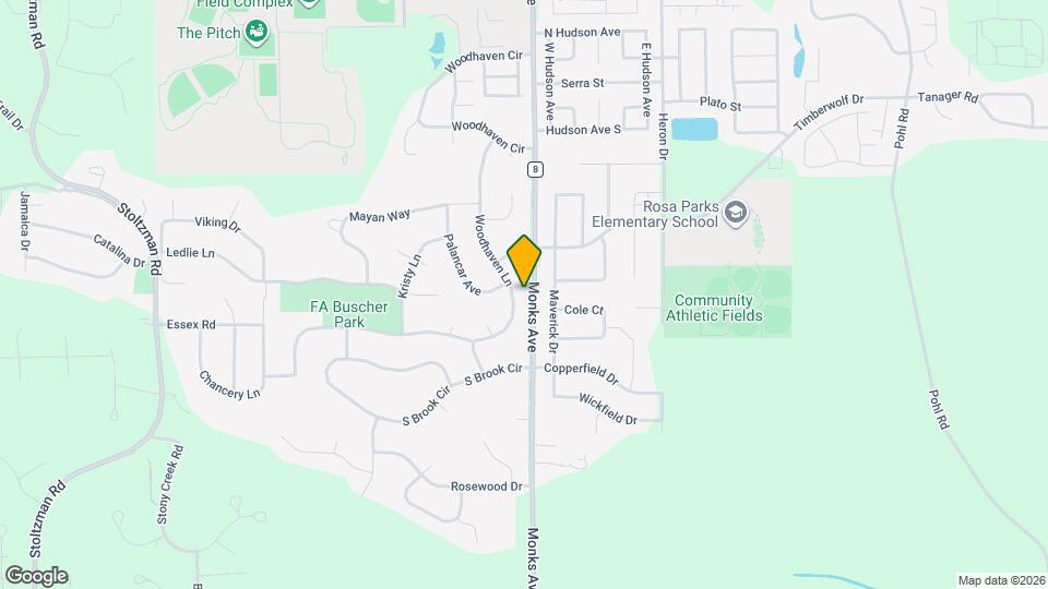 417 Woodhaven Ln Map and Location Details