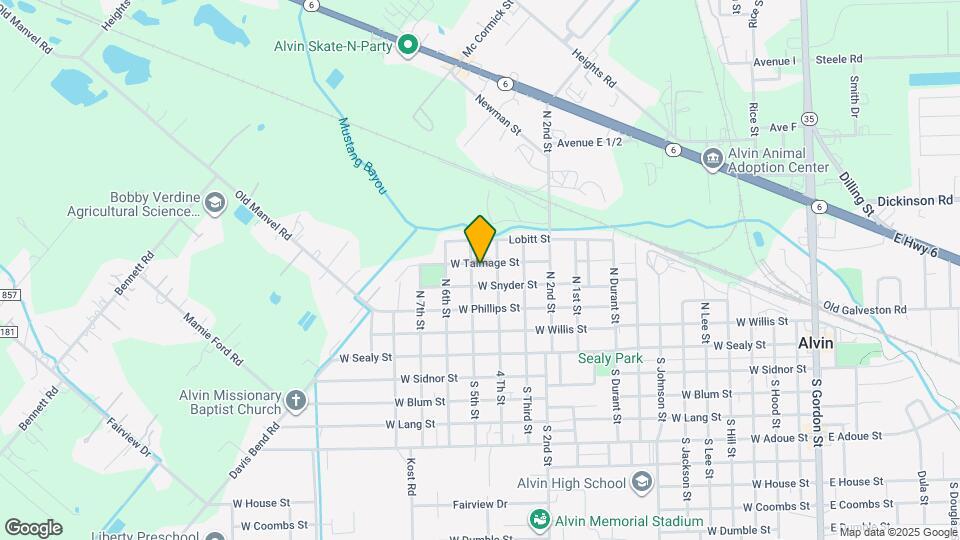 1417 W Talmage St Map and Location Details