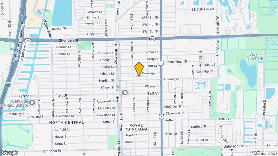 1925 Harding St Map and Location Details