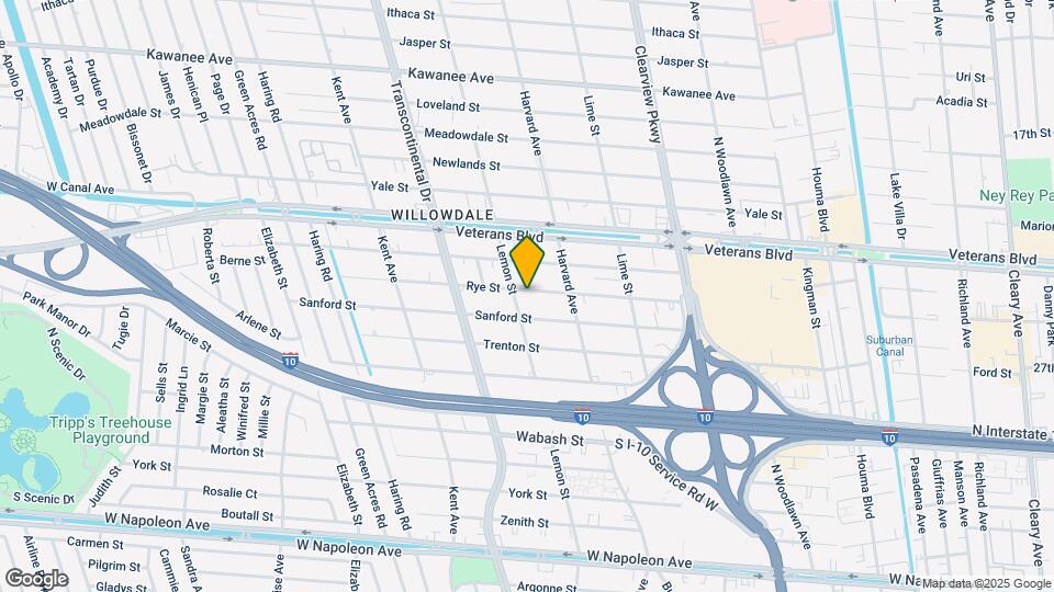 4840 Rye St Map and Location Details