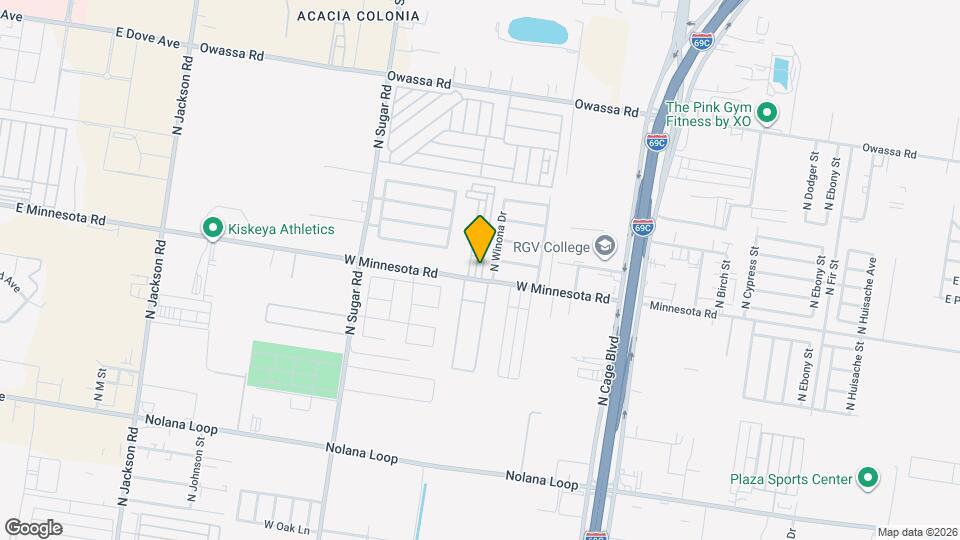 5304 N Crown Point Mapa y Detalles de la Ubicación