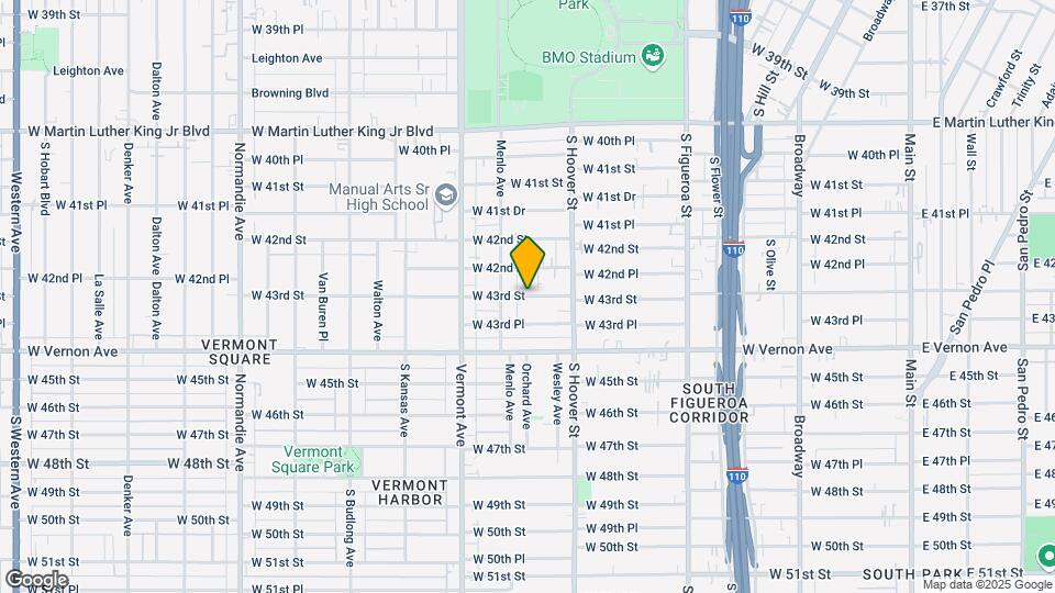 849 W 43rd St Mapa y Detalles de la Ubicación
