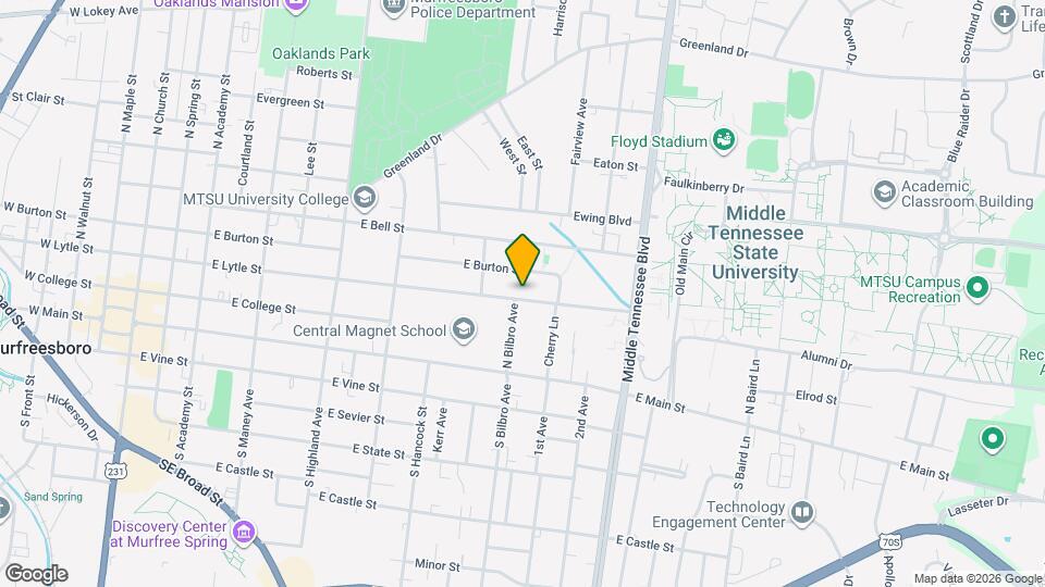 903 E Lytle St Map and Location Details