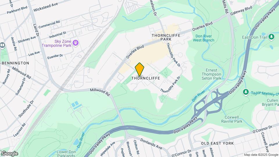 23 Thorncliffe Park Dr Map and Location Details