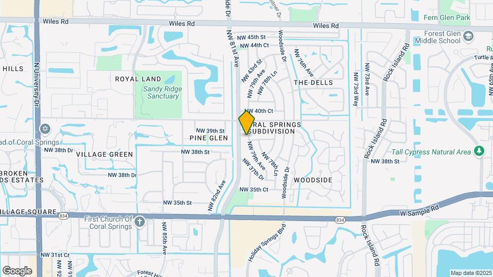 Coral Springs Duplex Map and Location Details