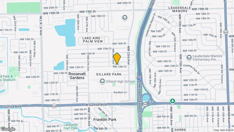 2349 NW 13th Ct Map and Location Details