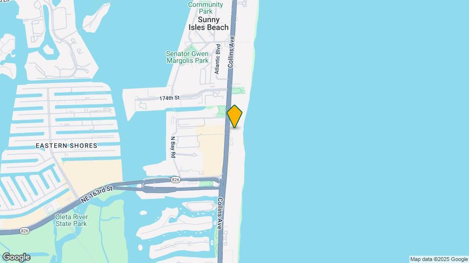 17121 Collins Ave Map and Location Details