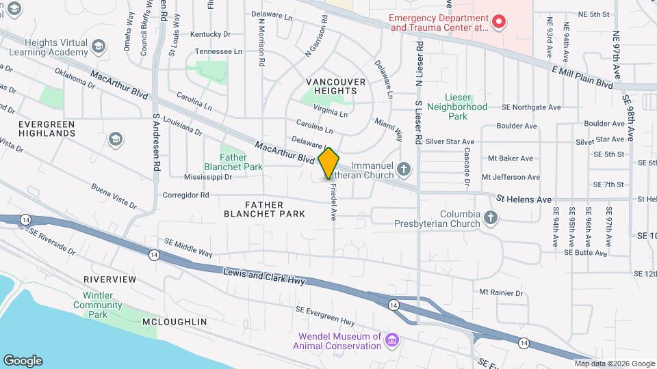 604 Friedel Ave Map and Location Details