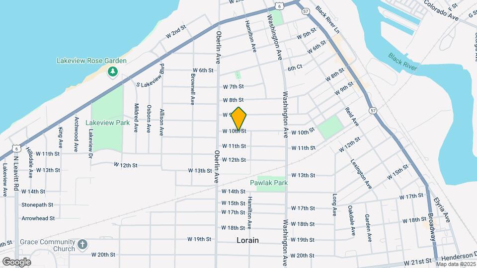 1123 W 10th St Map and Location Details