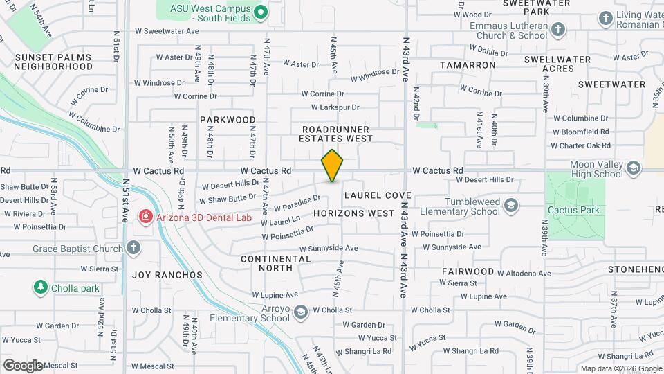 4515 W Shaw Butte Dr Map and Location Details