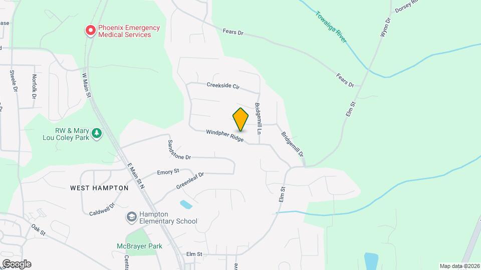 160 Windpher Ridge Map and Location Details