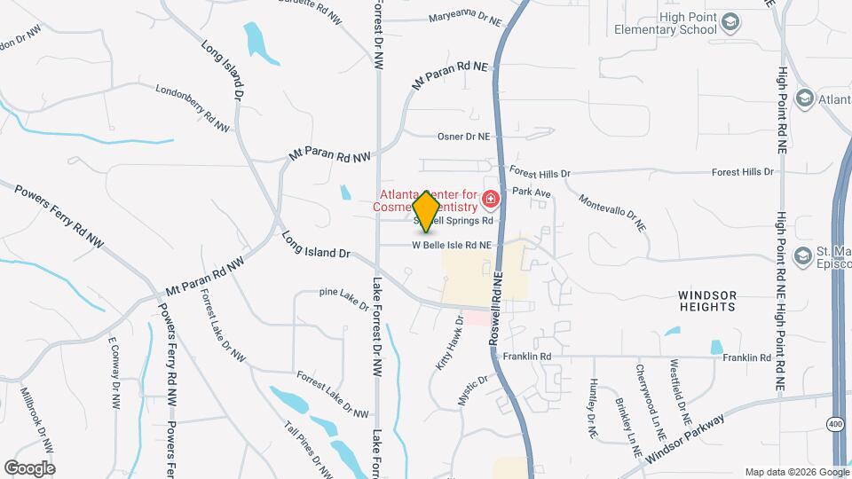 64 W Belle Isle Rd NE Map and Location Details