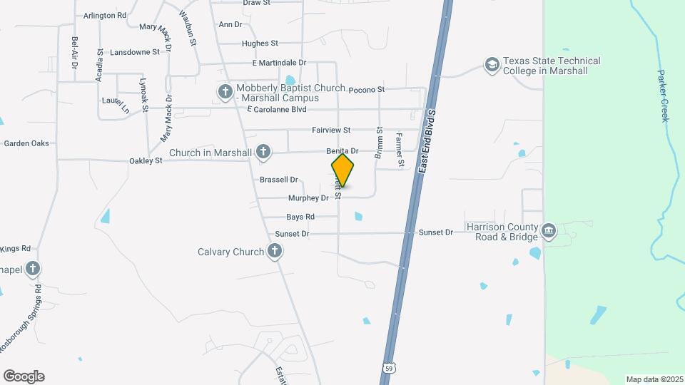 3444 S Garrett St Map and Location Details