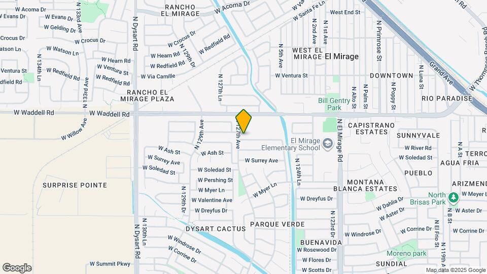 12646 W Willow Ave Map and Location Details