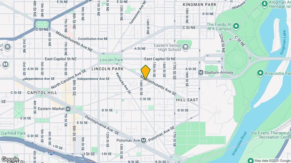 1411 Massachusetts Ave SE Map and Location Details
