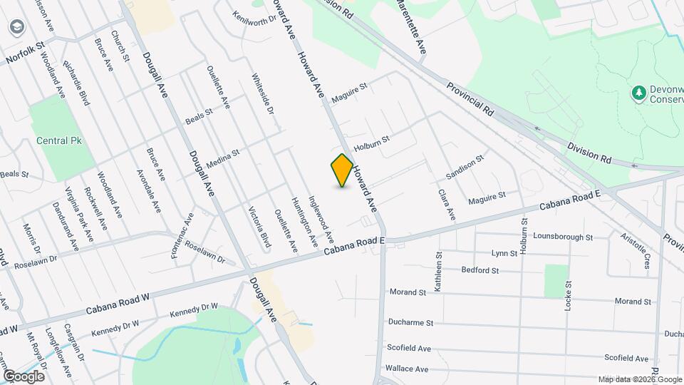 3763 Howard Ave Map and Location Details