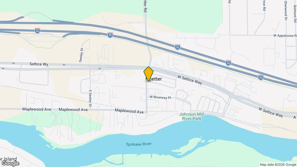 3440 N Huetter Rd Map and Location Details