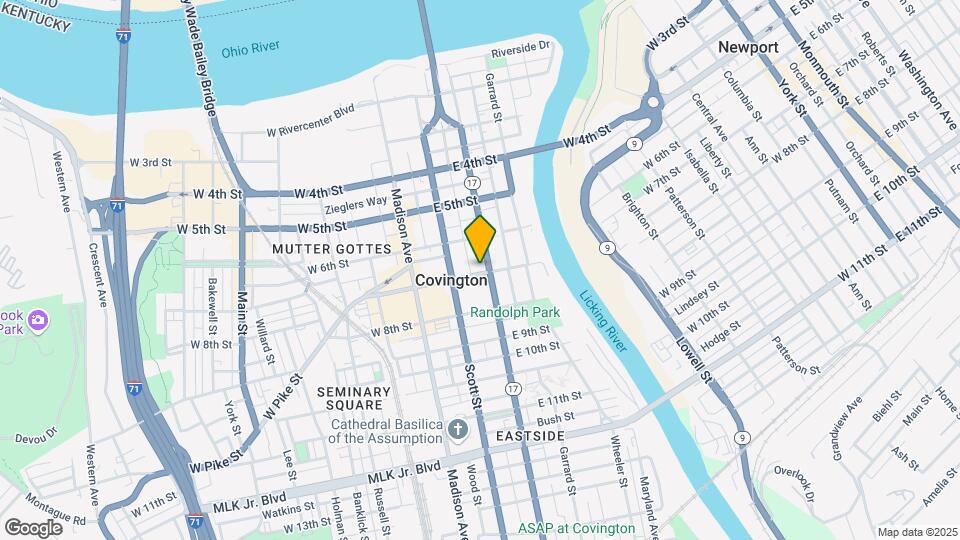 627 Greenup St Mapa y Detalles de la Ubicación