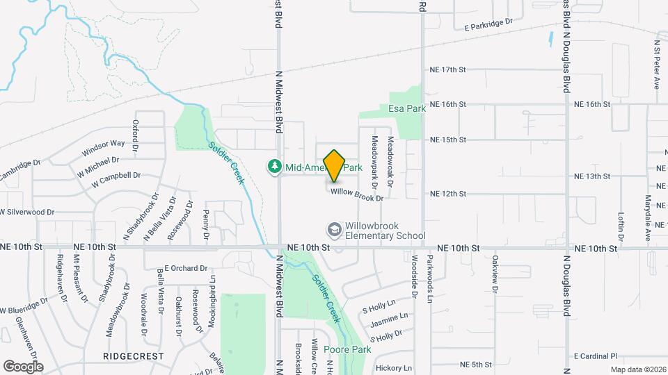 829 Willow Brook Dr Map and Location Details