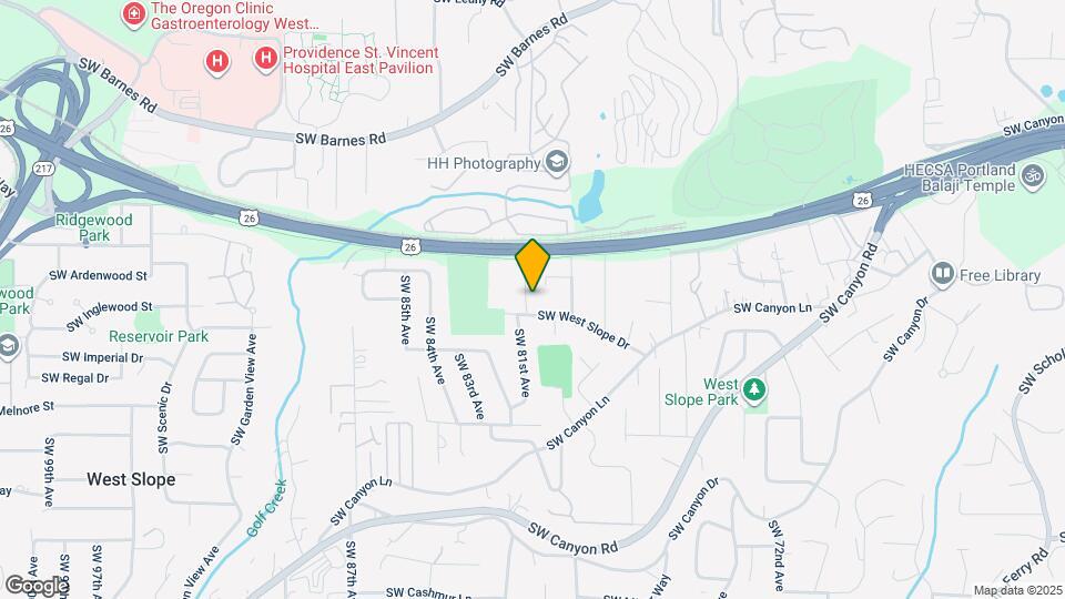 8045 SW West Slope Dr Map and Location Details