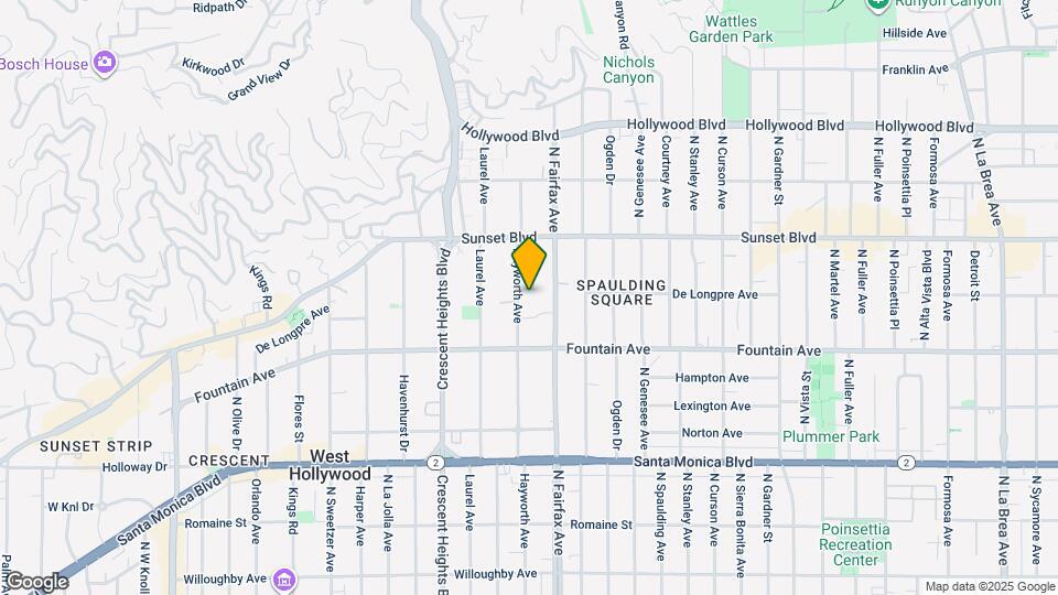 1400 Hayworth Ave Map and Location Details