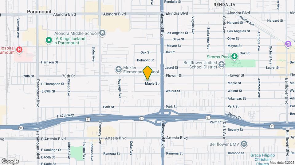 8755 Maple St Map and Location Details