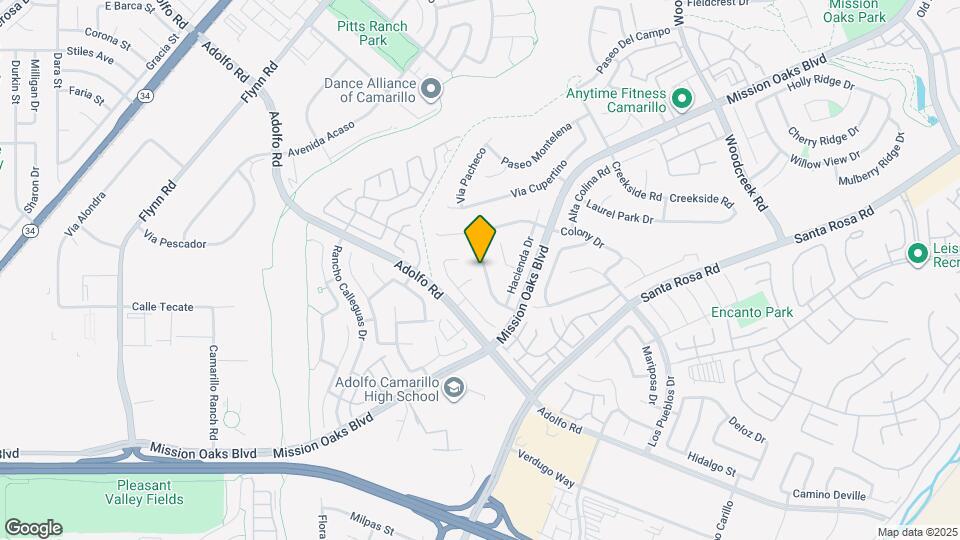 689 Hillcrest Dr Map and Location Details