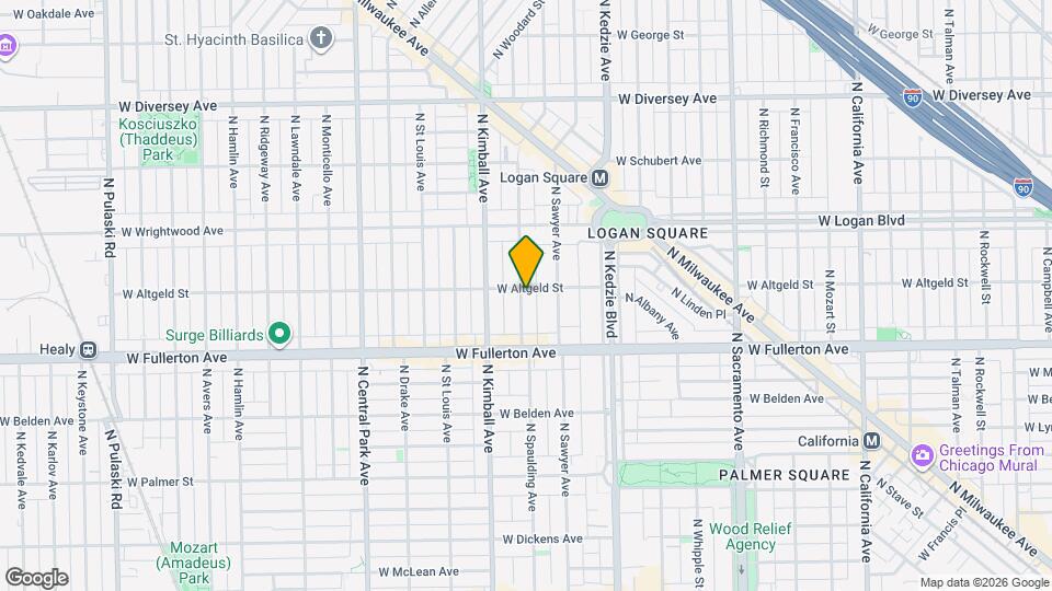 2453 N Spaulding Ave Mapa y Detalles de la Ubicación