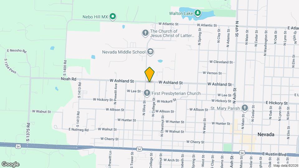 1115 W Ashland St Map and Location Details