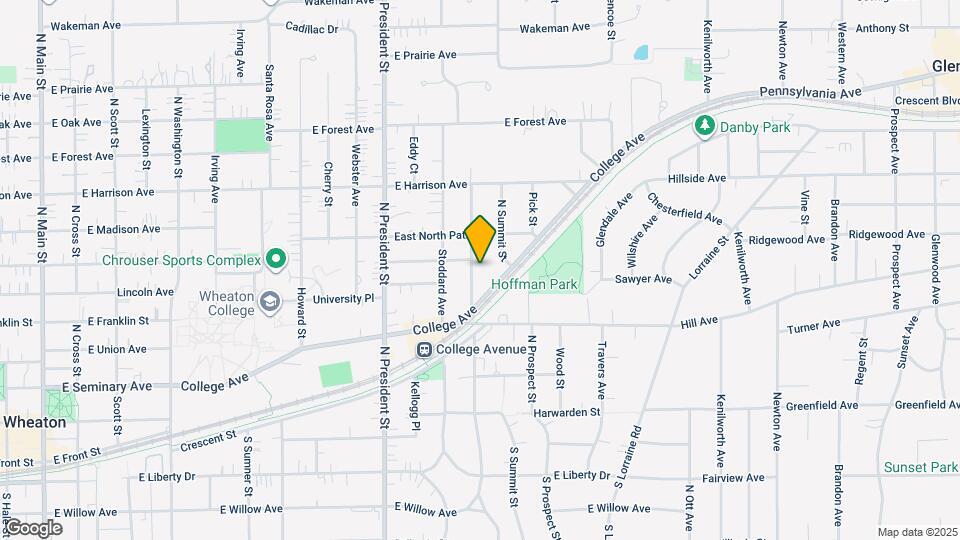 615 N Blanchard St Map and Location Details