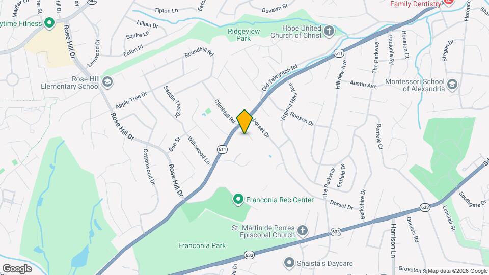 6406 Wilcox Ct Map and Location Details