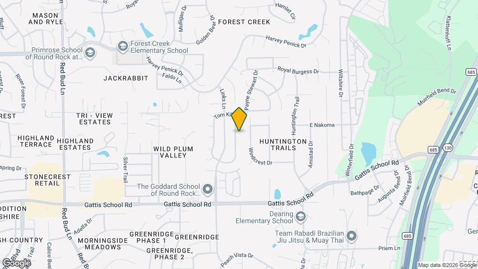 138 Justin Leonard Dr Map and Location Details