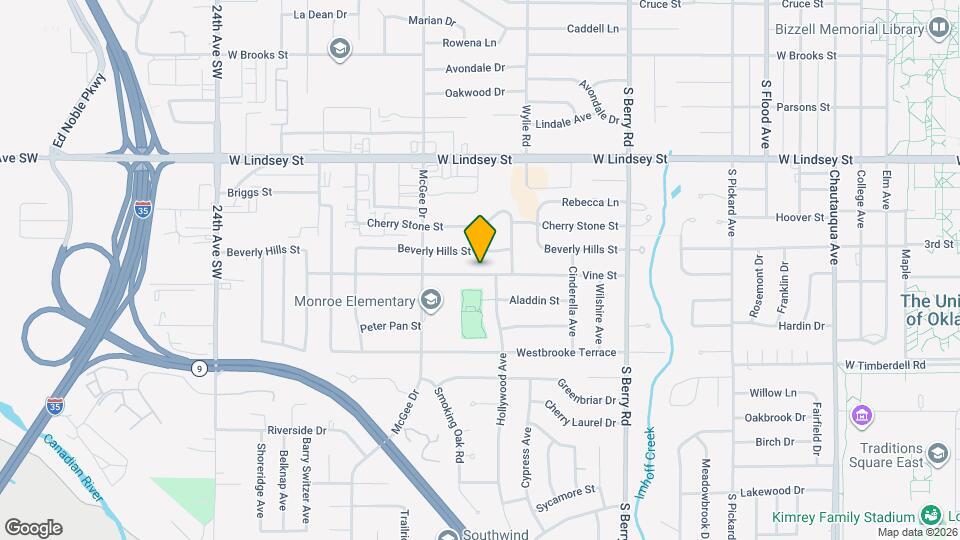 1613 Vine St Map and Location Details