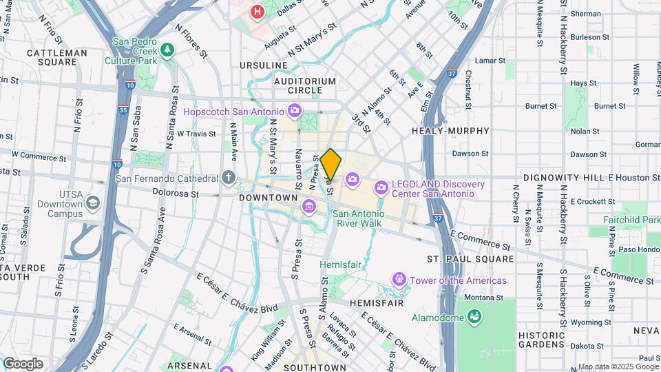 222 Losoya St Map and Location Details