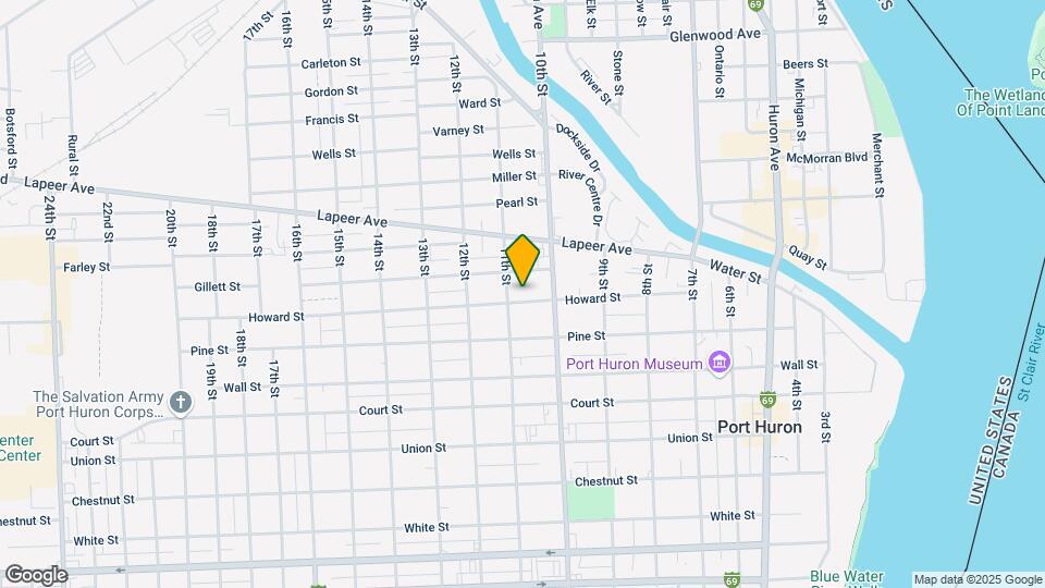 1029 Howard St Map and Location Details
