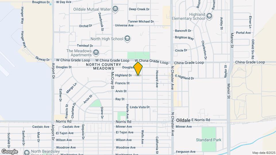 315 Highland Dr Map and Location Details